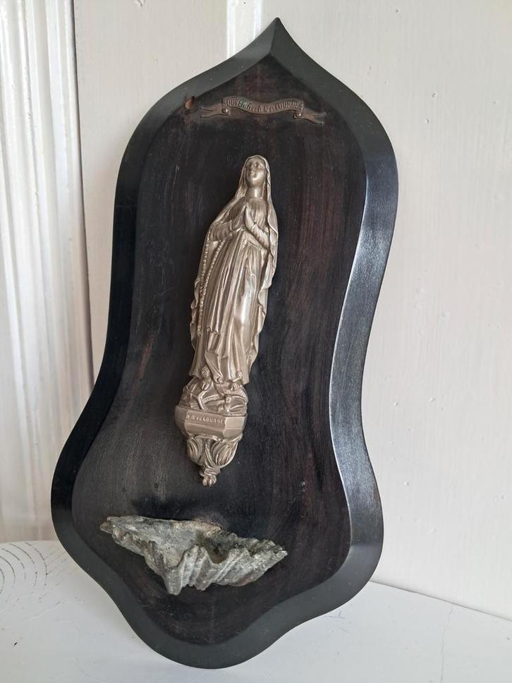 Antiek Lourdes Wandbeeld, Antiek en Kunst, Antiek | Religie, Ophalen of Verzenden