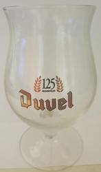 Duvel 125 jaar Moortgat glazen 5x, Ophalen of Verzenden, Zo goed als nieuw, Glas of Glazen, Duvel