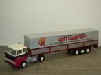 Daf 2800 Truck & Trailer Van Maanen Barneveld - Lion Car, Hobby en Vrije tijd, Modelauto's | 1:50, Zo goed als nieuw, Lion Car