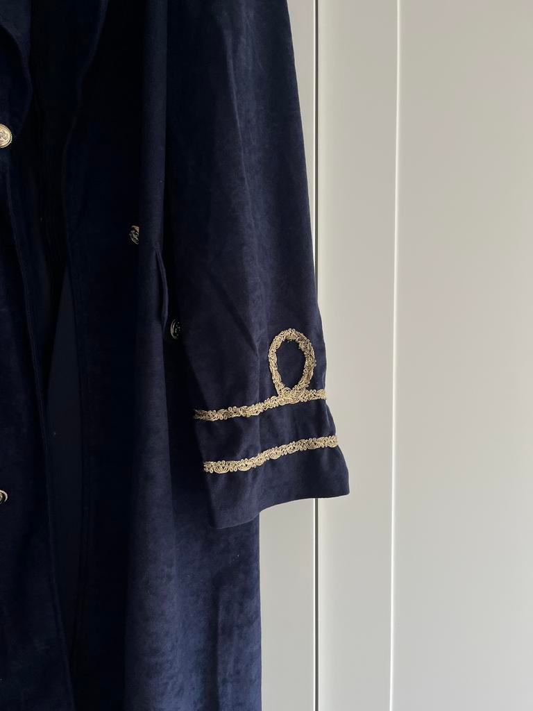 Carnaval Kapiteinsjas Donkerblauw Maat 58, Ophalen of Verzenden, Gedragen, Carnaval, Kleding