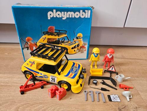 Playmobil 3524 rally auto - vintage met doos, Kinderen en Baby's, Speelgoed | Playmobil, Gebruikt, Ophalen of Verzenden