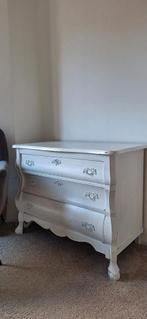 Buikkast buikkastje ladenkast wit brocante, Huis en Inrichting, Kasten | Ladekasten, Ophalen, Gebruikt, 50 tot 100 cm, 3 of 4 laden