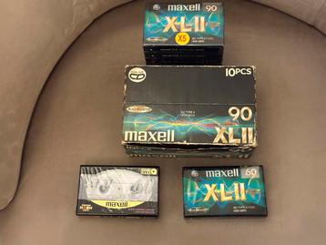 Maxell XLII Cassettebandjes Chrome type 2, 10 & 5 pack + 2x beschikbaar voor biedingen