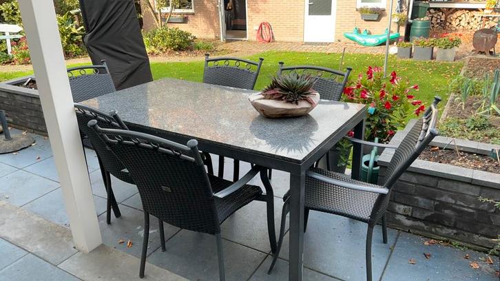 Te koop zo goed als nieuw tuinset overcompleet, Tuin en Terras, Tuinsets en Loungesets, Zo goed als nieuw, Overige materialen