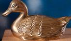Eend. Messing.  Geornamenteerd.  Ca '70. 16/9 cm., Antiek en Kunst, Ophalen