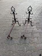 set klassieke smeedijzeren vuurhonden (haardsteunen), Ophalen, Zo goed als nieuw, Vrijstaande haard, Houthaard