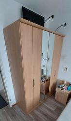 Kledingkast met 3 vouwdeuren + spiegels, Huis en Inrichting, Ophalen, Zo goed als nieuw, 50 tot 75 cm, 200 cm of meer