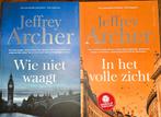 Jeffrey Archer - Wie niet waagt & In het volle zicht, Boeken, Ophalen of Verzenden, Zo goed als nieuw, Nederland