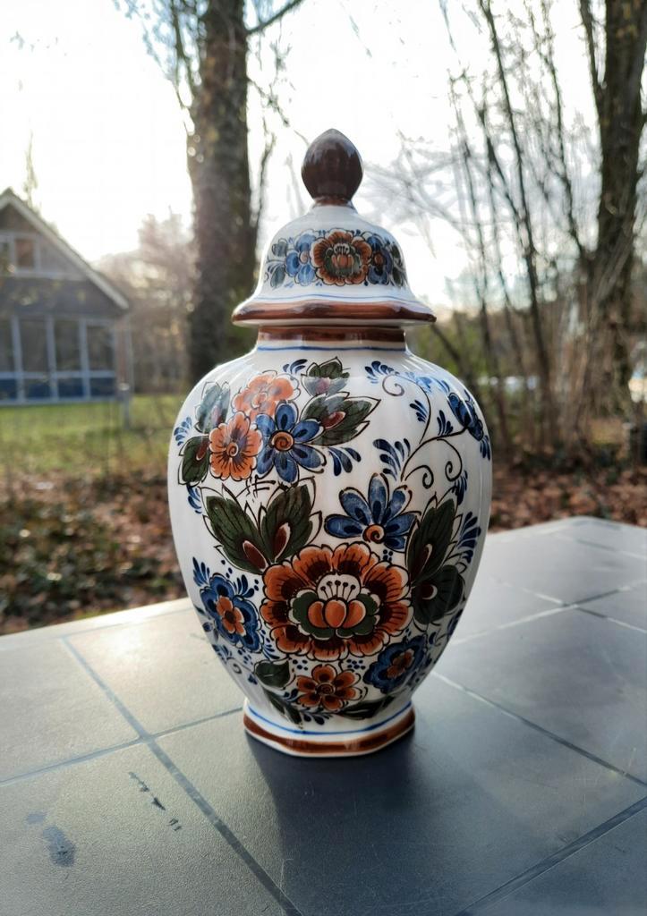 Delfts Polychroom Vaas Holland Handwerk, Antiek en Kunst, Antiek | Vazen, Ophalen of Verzenden