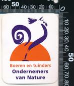 Sticker: Boeren en Tuinders - Ondernemers van nature, Verzamelen, Stickers, Overige typen, Ophalen of Verzenden, Zo goed als nieuw