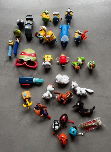 Verzameling (Happy Meal) speeltjes o.a. Minions en knuffels beschikbaar voor biedingen
