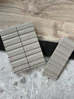 3 Pakken Taupe Ribbel Tegels - Nieuw!, Doe-het-zelf en Verbouw, Tegels, Ophalen, Nieuw, Minder dan 20 cm, Minder dan 5 m²