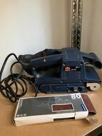 Bandschuurmachine met schuurbladen., Doe-het-zelf en Verbouw, Gereedschap | Schuurmachines, Ophalen of Verzenden, Gebruikt, Bandschuurmachine