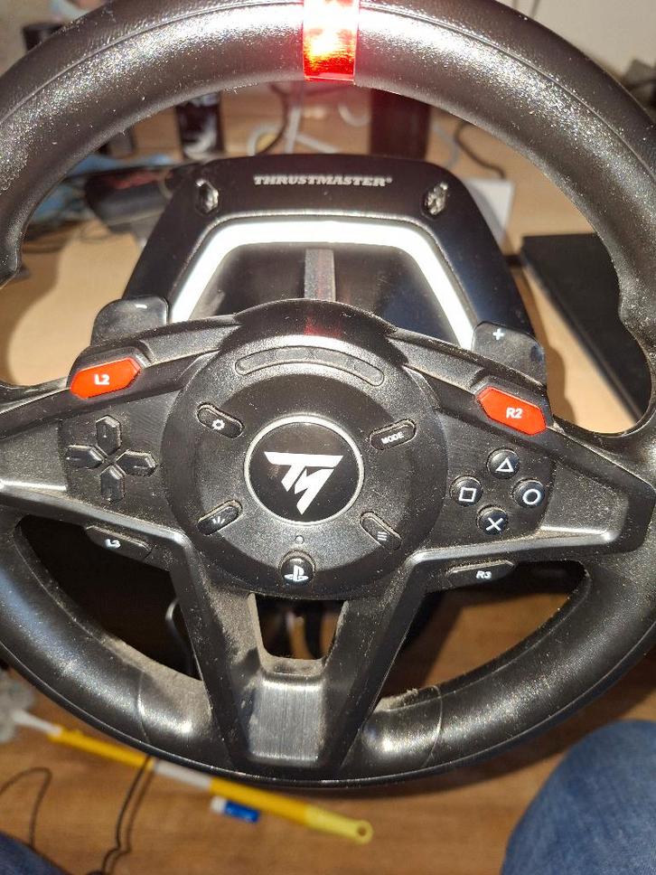 Thrustmaster p128-p stuur en pedalen ps4, ps5 en pc, Computers en Software, Joysticks, Zo goed als nieuw, Ophalen