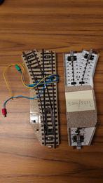 2x Marklin M-rails Wissel 5202 / 5221 - Gebruikt, Wisselstroom, Gebruikt, Rails, Ophalen of Verzenden