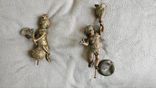 Ornamenten cherubijn en ....?, Antiek en Kunst, Antiek | Koper en Brons, Brons, Ophalen of Verzenden