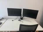 Duo monitor HP inclusief beugel (3x) in nieuwstaat, Computers en Software, Monitoren, Ophalen, Zo goed als nieuw, IPS
