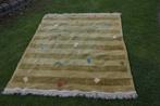vintage smyrna vloerkleed / tafelkleed met franjes 100 % wol, Gebruikt, 100 tot 150 cm, 150 tot 200 cm, Ophalen of Verzenden