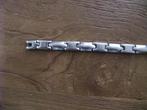 Armband mooie zware lange geschakeld Armband Stainless Steel, Ophalen, Zo goed als nieuw, Zilver, Zilver