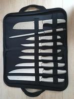 Magnani Italy Messenset + Draagtas & Magnetische Strip, Ophalen of Verzenden, Zo goed als nieuw, Rvs of Chroom, Bestekset