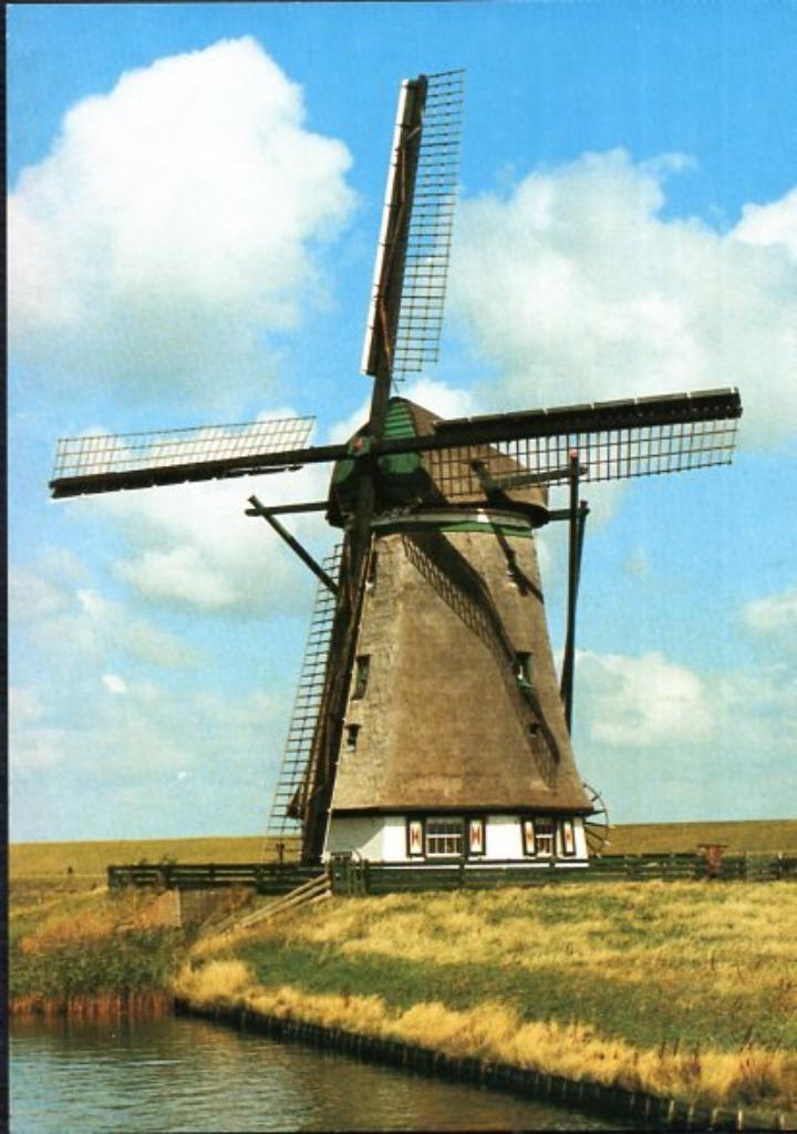 (NH459) Ansichtkaart Texel Oosterend molen Het Noorden, Verzamelen, Ansichtkaarten | Nederland, Ongelopen, Noord-Holland, 1960 tot 1980