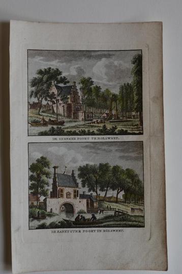 BOLSWARD 2 gravures 1792 blad SNEKER- + ZENETSTER POORT GV6 beschikbaar voor biedingen