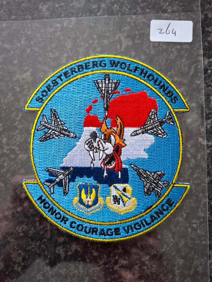 32ste Squadron Soesterberg Wolfhounds Patch, Verzamelen, Luchtvaart en Vliegtuigspotten, Nieuw, Patch, Badge of Embleem, Ophalen of Verzenden