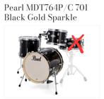 Pearl Midtown Drumkit - Black Gold Sparkle, Ophalen, Gebruikt, Pearl