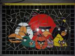 angry birds mozaiek painting van glas steen en mdf, Antiek en Kunst, Ophalen of Verzenden