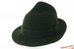 Vintage Beierse hoed Mayser Zimba Mont donkergroen vilt 56,5, Hoed, Ophalen of Verzenden, Mayser Zomba Mont., 57 cm (M, 7⅛ inch) of minder
