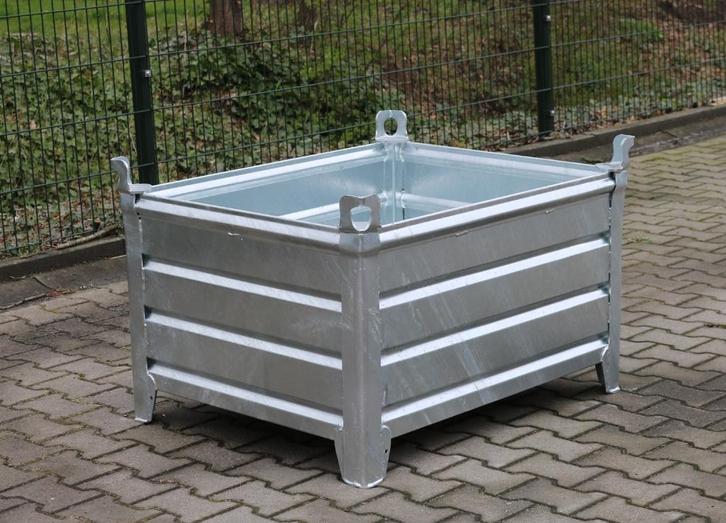 Stapelbakken staal, opslagbak, voorraadbak stapelbak, Doe-het-zelf en Verbouw, Kratten en Dozen, Nieuw, Bak of Kist, 100 cm of meer