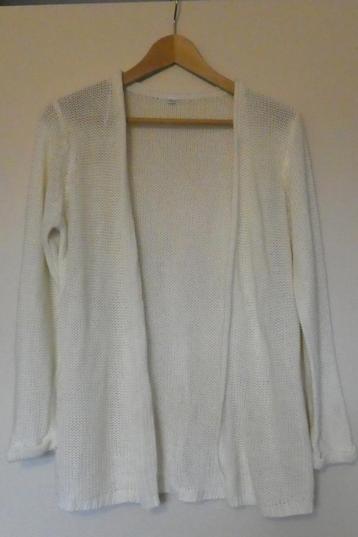 gebreid creme vest, maat: 38 beschikbaar voor biedingen