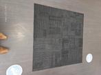 Tapijttegels antraciet met motiefje, ZEER MOOIE KWALITEIT, Ophalen, Gebruikt, 75 m² of meer, Zwart