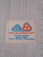 sticker hart van brabant 1977  beekse bergen, Ophalen of Verzenden, Zo goed als nieuw, Overige typen