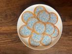 Serveerschaal "Beschuit met muisjes" Geboorte baby/ jongen, Ophalen of Verzenden, Zo goed als nieuw, Kraamcadeau