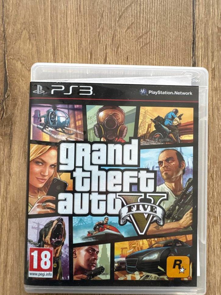 GTA V - Grand Theft Auto 5 - PS3, Spelcomputers en Games, Games | Sony PlayStation 3, Gebruikt, Avontuur en Actie, 1 speler, Vanaf 18 jaar