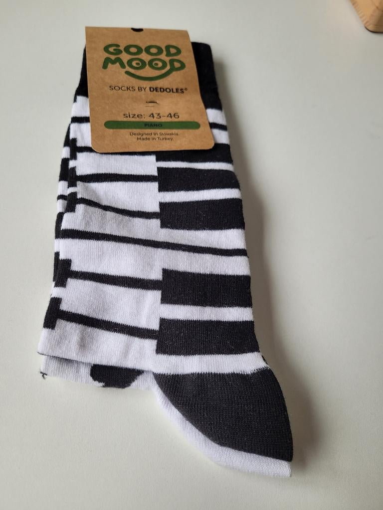 vrolijke sokken voor  de pianoliefhebber, Ophalen of Verzenden, Nieuw, Maat 43 t/m 46, Dedoles