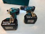 MAKITA ACCU 6.0Ah 18v BOORMACHINE +SLAGTOL DHP482 DTD156 SET, Accu, Gebruikt, Makita, Verzenden