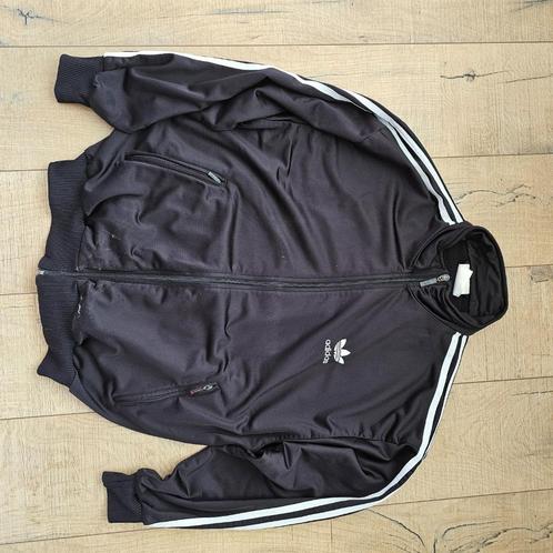 Zwart Adidas Originals Firebird trainingsjack, mt M., Kleding | Heren, Sportkleding, Zo goed als nieuw, Algemeen, Maat 48/50 (M)