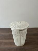 Mooie ruime wasmand met deksel, wit, Ophalen, Zo goed als nieuw, Wit
