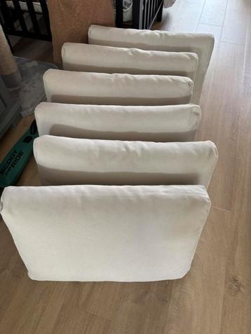 11 Tuinkussens voor loungebank beige beschikbaar voor biedingen