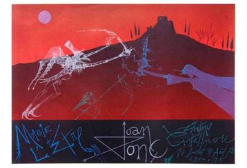 Joan Ponc - Castellnou - Litho Drukgesign. beschikbaar voor biedingen