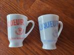 Vintage Tsjechische Likeurglaasjes JAN BECHERKAR - Set van 2, Antiek en Kunst, Ophalen of Verzenden