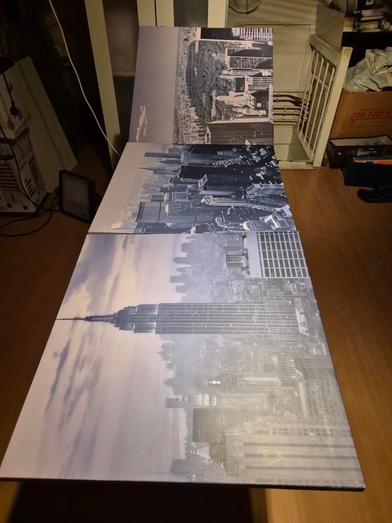 3 luik op canvas van amerika zie foto,s., Ophalen
