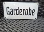 Vintage Emaille Bord - Garderobe, Antiek en Kunst, Ophalen of Verzenden