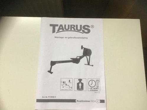 Taurus Roeitrainer Row-X, Sport en Fitness, Fitnessapparatuur, Zo goed als nieuw, Roeitrainer, Armen, Benen, Borst, Buik, Rug