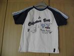 Wit blauw katoenen maritiem college shirt C&A 122/128 goed, Kinderen en Baby's, Kinderkleding | Maat 122, Gebruikt, C&A, Ophalen of Verzenden