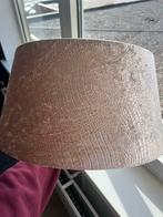 Champagne velvet slangen lampenkap, Ophalen, 25 tot 50 cm, Beige, Rond