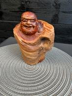 Vintage boeddha uit hout gesneden, Ophalen of Verzenden