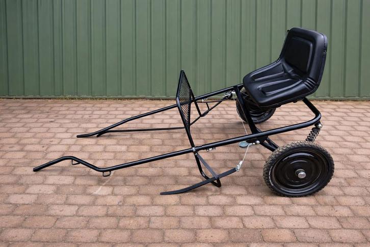 Complete sulky voor mini-paard/ shetlander tot 1.05, Dieren en Toebehoren, Rijtuigen en Koetsen, Zo goed als nieuw, Sulky, Pony